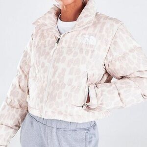 The North Face Cropped Printed Nuptse Jacket
